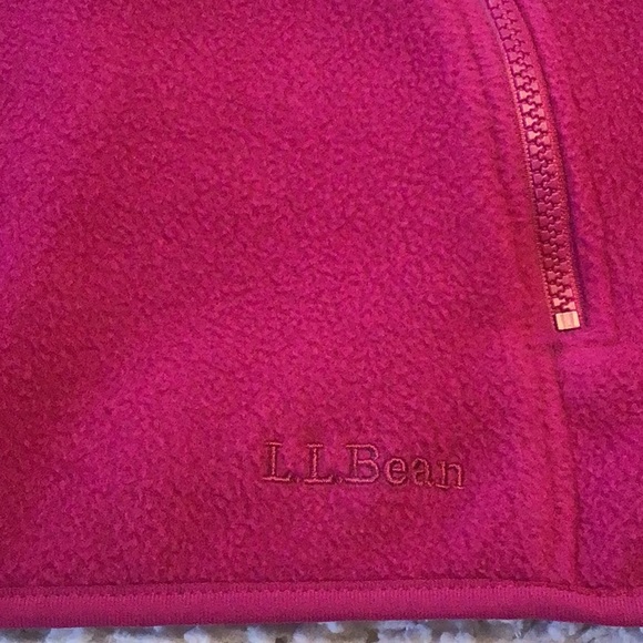 LL Bean Polartech Fleece women’s XL pullover in pretty raspberry color - Picture 7 of 7